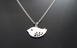 Collier de bébé mignon Baby Bild Small Flying Bird Sparrow Collier Petit Colliers Hirondelle pour les femmes