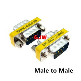 1PCS DB9 9pin mâle à femelle / mâle à mâle / femelle à une femme / mini changeur de changeur de genre