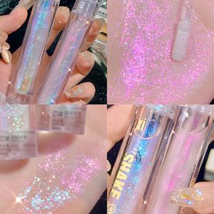 1 STKS Diamond Glitter Vloeibare Oogschaduw Markeerstift Liggen Zijderups Glanzende Verhelderende Make-up Waterdicht Blijvende Vrouwen Beauty Tools