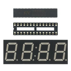 1PCS DIY Rotation de module d'affichage de LED rotatif Alarme Electronic Digital Clock Kit 51 SCM Learning Board 5V DS1302