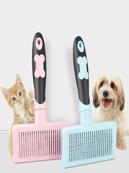 1 Uds. Peine de aguja para el cuidado de perros, cepillo para quitar el pelo, herramienta de masaje rebanador, suministros para gatos, accesorios protectores para mascotas DogComb9453896
