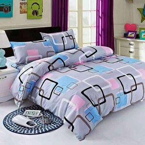 1 pièces housse de couette couleur unie housse de couette simple Double reine roi housse de couette haute qualité literie haut F0324 210420