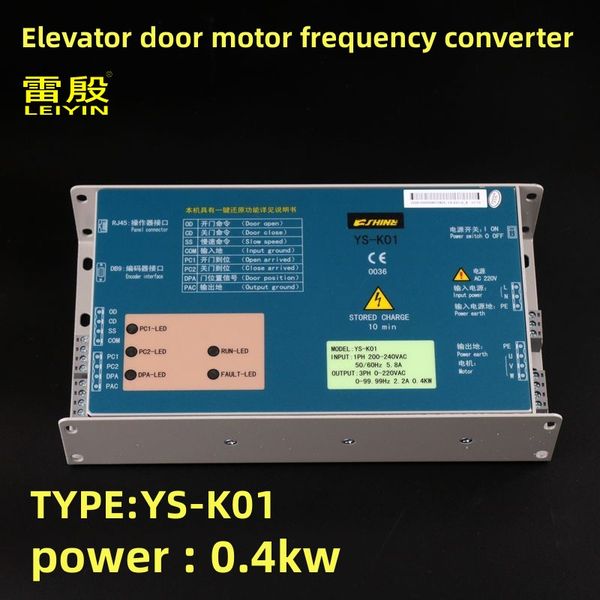 1PCS Convertisseur de fréquence du moteur de la porte de l'ascenseur YS-K01 400W Applicable à l'embarqueur d'assignant Pièces d'ascenseur 400W 0,4 kW