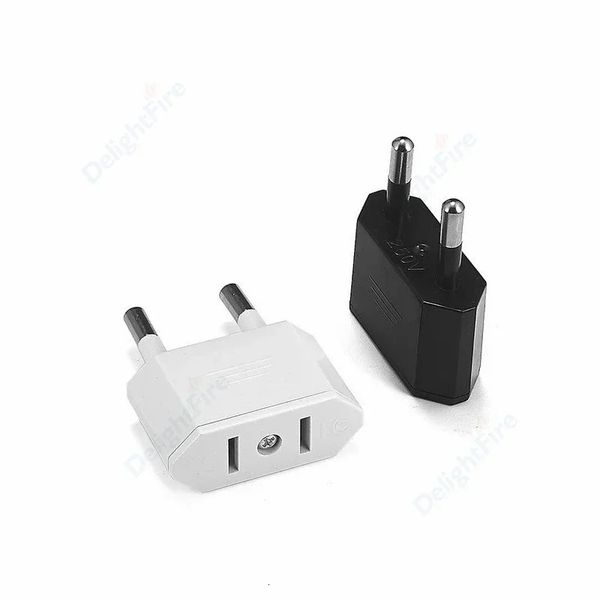 1 PPCS Adaptador de viaje Adaptador de viaje American China estadounidense a EU EU EURO Europle Adaptador Eléctrico AC Socador Electrical Socket 240415