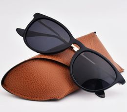 1pcs mode ronde Erika lunettes de soleil lunettes de soleil lunettes de soleil marque designer cadre en métal noir lentilles polarisées pour hommes femmes mieux B4421436
