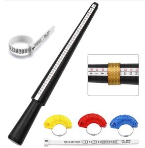 1 stks Vinger Gauge Ringen Sizer Professionele Sieraden Gereedschap Ring Doorn Stick Voor Meten Vingers UKUS Size Tool Sets6587766