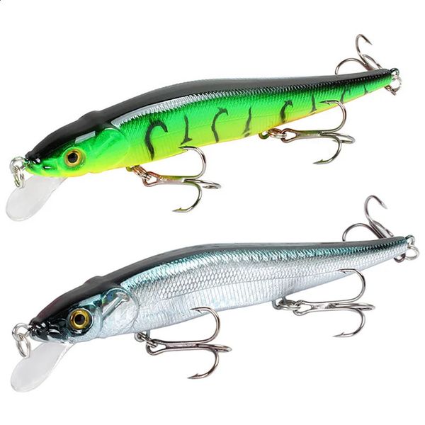 1pcs Pêcheur Lere 115cm14g Minnow Crankbait Wobblers 3d Eyes Perch Bait Artificial Pike Carp Swim Pesca 240430