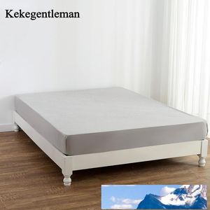 1 stks hoesband effen kleuren lakens met elastische band dubbele queen size 160cm * 200cm matras cover 100% polyester