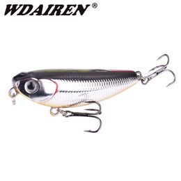 1 stks Drijvende Potlood Vissen Lokken 5 cm 55g Top Water Honden Harde Kunstaas Aas Wobblers Kunstmatige Harde aas Pesca Visgerei 220726