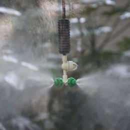1 -stks Fogger Cross Misting Hangende montage Sprinkler Koeling Hangende sprinkler voor tuinkasirrigatie