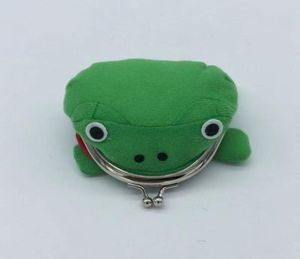 1pcs Frog Forme Cosplay Green Animal Sac Coin Purse Purse Soft Furry Plux Purse Gift Smart Wallet Mini Slim Card Wallet 1008 X23226050