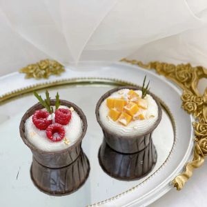 1pcs Fruit parfumé à bougie cupcakes Dessert Cougie personnalisée Personnalisé Gâteau de gâteau d'anniversaire Raspberry Mango