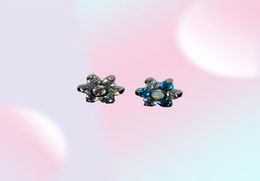 1pcs G23 Titanium Prong Set Fire Opal Tragus Tragus Lage Helix Tragus Piercing Barbell Body Jewelry Stud Earring6502362