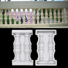 1 pièces jardin colonne romaine moule bâtiments pavage moules bricolage balcon jardin piscine clôture ciment garde-corps plâtre béton moule 50x28 cm 240319