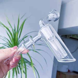 1 pcs verre marteau narguilé 6 bras percolateur barboteur poignée tuyaux de fumée mini nid d'abeille bong avec tuyau de brûleur à mazout