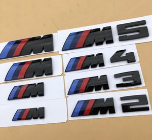 1PCS Blacks Black 3D ABS M2 M2 M3 M4 M5 Chrome Emblem Car Styling Fender Trunk Badge Sticker pour BMW Bonne qualité8313644