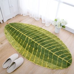 1 stks groene bladeren vloermatten antislip hal ingang deurmat waterabsorptie badkamer tapijt slaapkamer woonkamer keuken tapijt