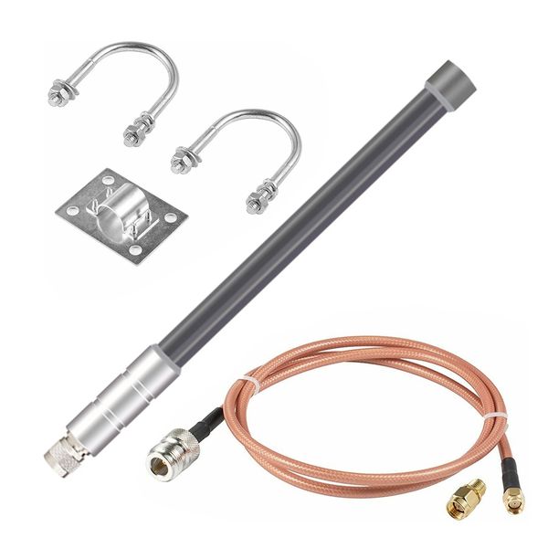 1 pièces GSM 3G 4G 5G couvercle de trou d'homme antennes NB-IOT compteur d'eau étanche fibre de verre plastique renforcé 8DBI antenne SMA N mâle 5m câble