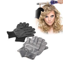 1pcs Hair Straightener Perm Curling Hairdressing Heat Resistant Finger Glove Hair Care Styling Tools Thermal Styling Gloves