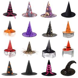 Costume d'halloween, chapeau de sorcière, décoration de cour, fête noire, 1 pièce, 230920