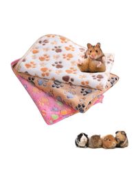 1pcs Hamster Guinée Pig Couverture Petit animal de compagnie Soft Chyd Sleep Sleep Mat Flannel Pad pour lapin pour lapins Hédgehogs Small Animal Mat