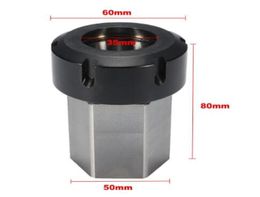 1PCS HEX ER40 Collet Chuck Block Holder 39005125 voor CNC Draai Graving Machine Cross Hole Drilling7685247