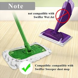1 stks hoogwaardige herbruikbare microvezel dweilkussentjes compatibel met swiffer sweeper dweil doeken reinigende vloer natte droge vullingen
