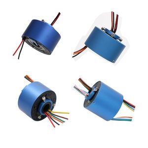 1pcs Gat Dia 12.7mm Geleidende Slip Ring 10A 2/4/6/12CH holle As Roterende Gezamenlijke Connector Elektrische Borstel Verzamelen Sleepring