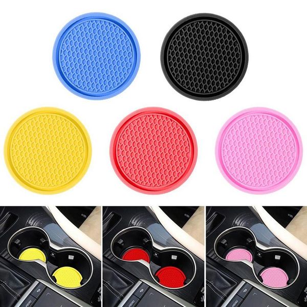 1pcs Honeycomb Car Copa Auto Cup Cup Anti Slip Inserta Palabras Accesorios interiores de los accesorios universales perfectamente para la mayoría de las copas