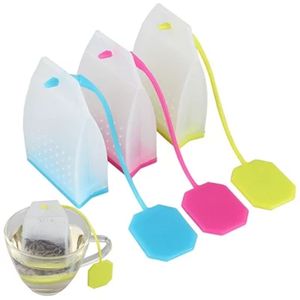 Offres spéciales 1 pièces vente chaude sac Style Silicone passoire à thé à base de plantes épices infuseur filtre diffuseur cuisine café thé outils