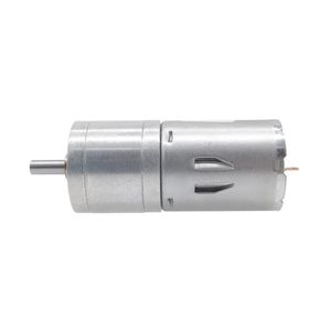 1 stks JGA25-370 DC Motor met randen van de motor 6/12/24V Hoog koppel Elektrische tandwielmotor 5/10/10/30/00/100/150/200/300/400/500/1000/1200rpm