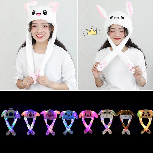 1pcs kawaii en peluche LED de lapin éclatant Hatte de lapin charmant