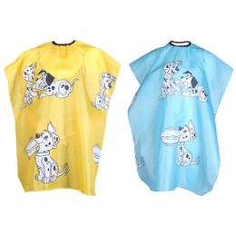 1pcs Kids Children Hairdressing Cape Cartoon Dog Clothes Salon Hairstyle Cover Barber Hairdresser Waterproof Hair Cut Cloth