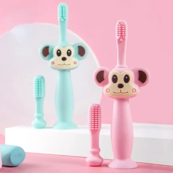 1pcs enfants Soft Silicone Training Brosse à dents Silicone Koala Teether Care pour les dents Brosse de dentition de la nourriture de la nourriture