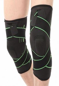 1 stks kniesteun Professionele beschermende sportknie Knie Pad Ademend verband Brace Basketbal Tennis Cycling Quqa1072996