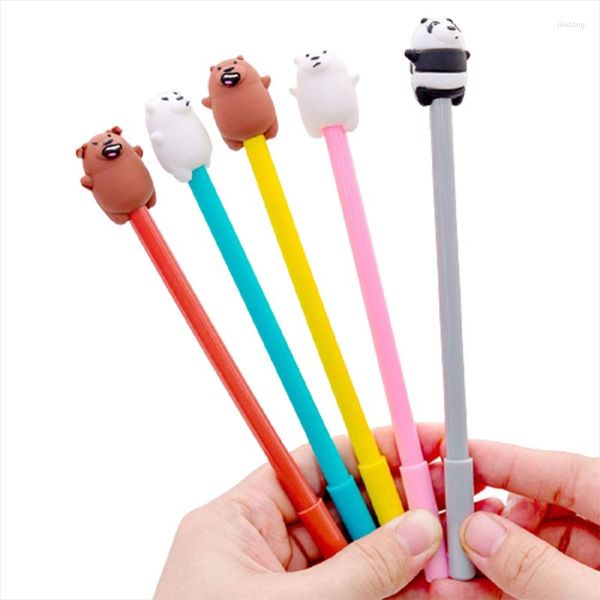 1 pièces Style coréen mignon Animal Gel stylos créatif Kawaii Panda signature stylo mode bureau fournitures scolaires papeterie écriture