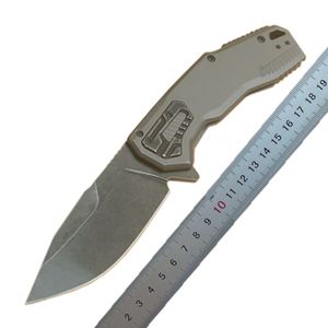 1 stks KS 2061 Assisted Flipper Vouwmes D2 Stone Wash Blade Roestvrij stalen handgreep EDC Pocket Folder messen met retailbox