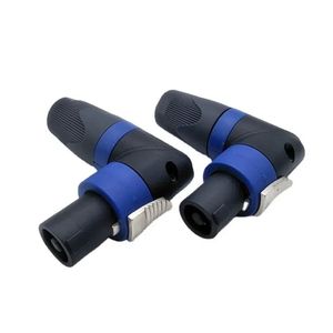 1PCS L GUBLE XLR de forme L Adaptateur 4P 4P de fiche professionnelle à 4 broches de degré 40 degrés 4p