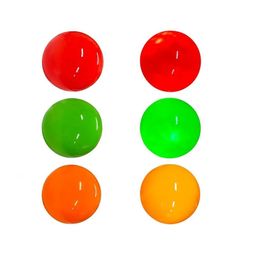 1 pièces LED balle de parc de Golf trois couches entraînement de nuit lumière LED balle de Golf lueur vert rouge Orange Sport de plein air balle de pratique de Golf240111