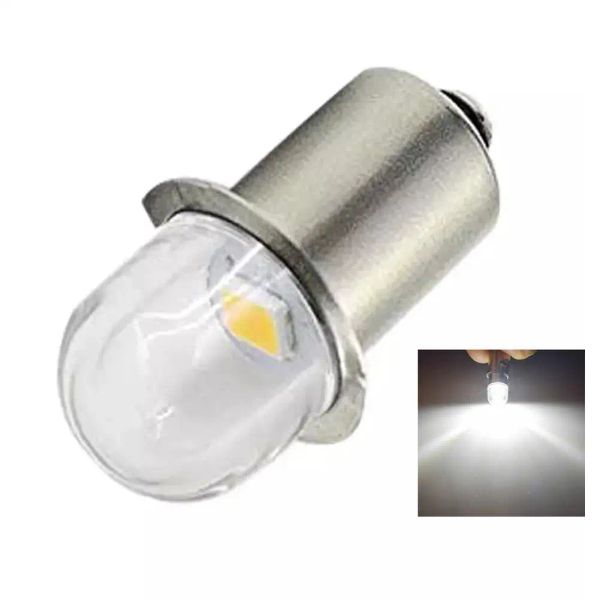 1PCS LED lampe miniature 12V / 4,5 V / 6V / 12V P13.5s Couleur blanc chaud pour la lampe de poche Remplacement des torches LED LETUR R2A2