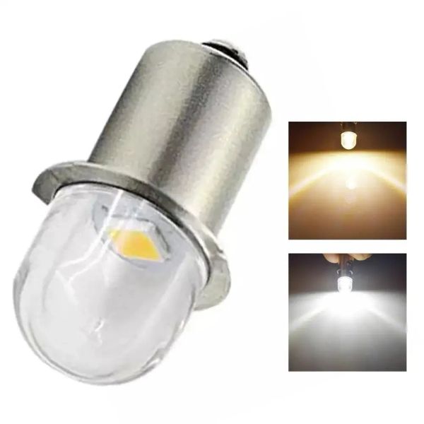 1PCS LED lampe miniature 12V / 4,5 V / 6V / 12V P13.5s Couleur blanc chaud pour la lampe de poche Remplacement des torches LED Light