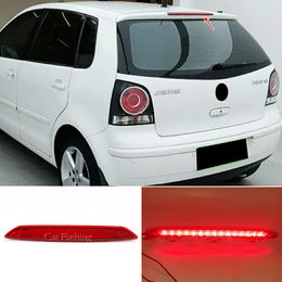 1 stks LED Derde remlicht Projector Achterste Red Tail Stop Lamp voor VW Polo IV MK4 9N 9N3 Hatchback 2002-2010