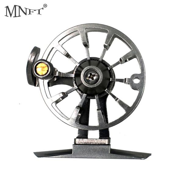 1 pièces lumière ancienne roue de pêche sur glace moulinet pour droitier CNC en aluminium usiné moulinets en métal Baitcasting