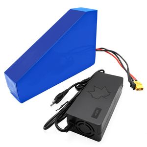 Batterie LiFePO4 24V 36V 48V 60V 52V 72V avec sac triangulaire pour vélo électrique longue durée 4000