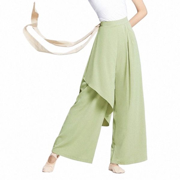 1pcs / lot Style Femme Femme en mousseline Pantalon de danse folk