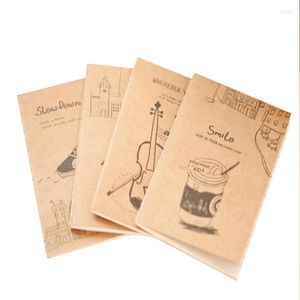 1 pièces/lot mignon Piano violon boisson coréen Vintage à la main Min journal cahier papeterie étudiant fournitures