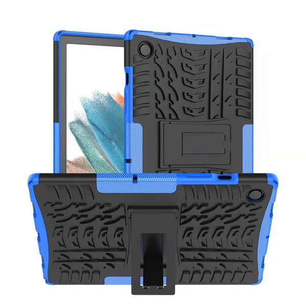 Funda de silicona híbrida con soporte de doble capa para tableta Samsung Galaxy Tab A8 10.5 X200 2021