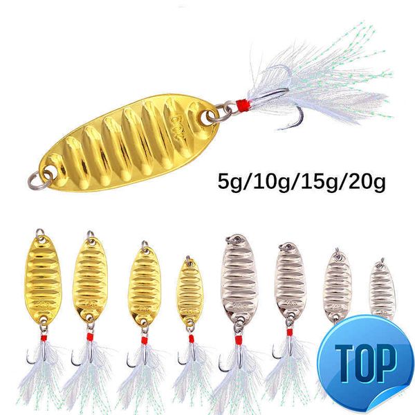 1pcs Lure Lure Spoon Fishing Lures Pesca Wobblers Spinner BAITS Shads Sequin Metal Jigging For Carp Fishing Topwater Isca Bass
