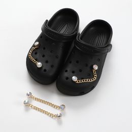 1pcs métal bricolage chaussures charmes chaîne bijoux de chemins de chaussures accessoires accessoires de crocs sandales sandales pendentit jewelry