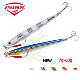 1 stks Metalen Jig Aas Gewicht 7g60g Trolling harde aas bas visgerei forel duiken aas Zeevissen lokt Pesca 220726